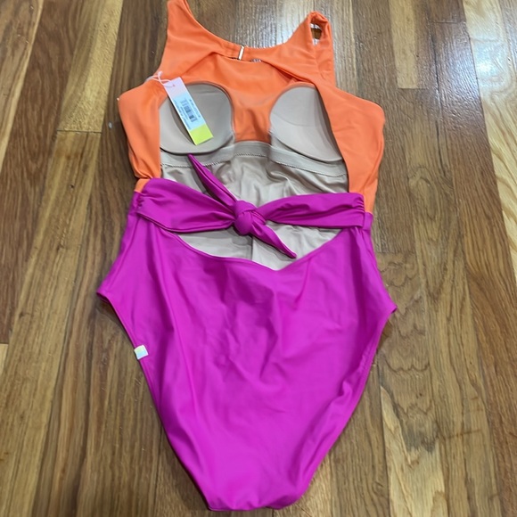 Pink + Orange Summersalt swimsuit - Picture 4 of 6